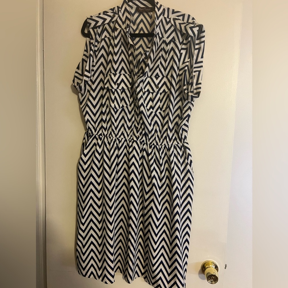Chevon stripe dress
